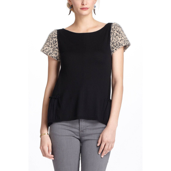 Anthropologie Tops - Anthropologie {Leifsdottir} Traced Leopard Sweater